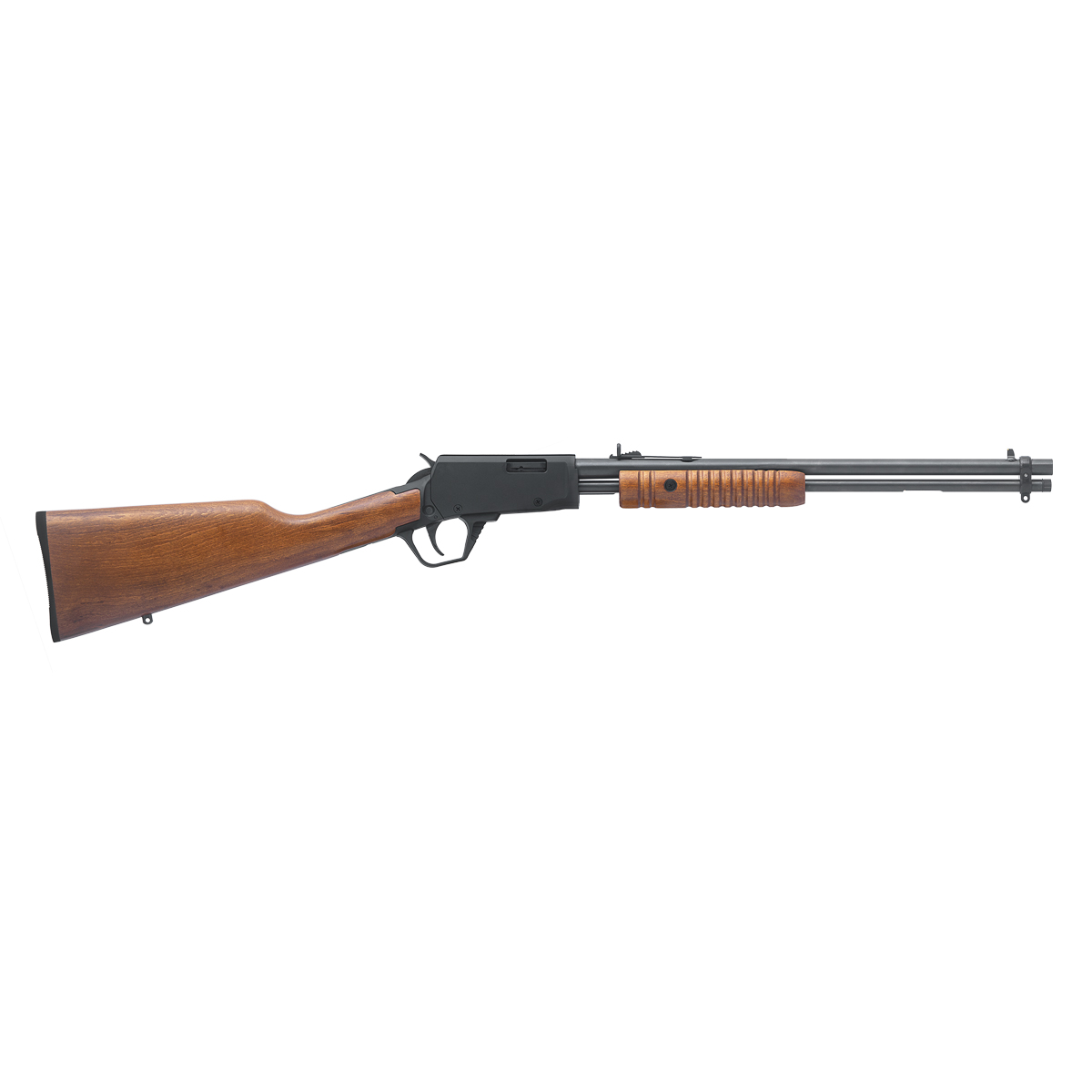 Rifle CBC Pump Action Madeira Serie Classic, cal. .22 LR, 15 Tiros, 457MM 18 Pol Oxidado