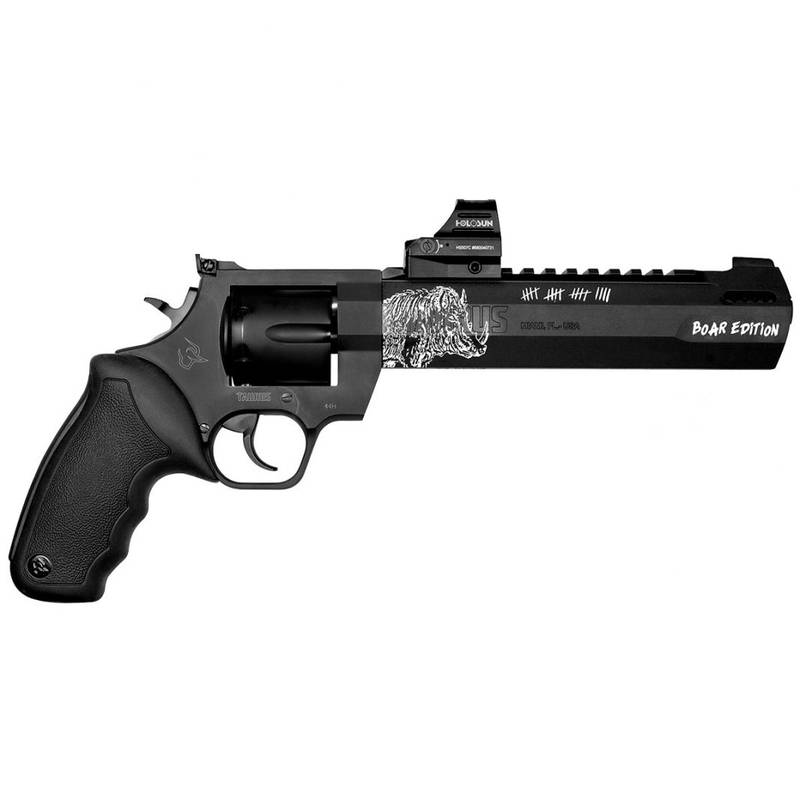 Revólver Taurus RT44H/5 cal. .44MAG 8 3/4" Carbono Fosco Boar Edition Acompanha Red Dot